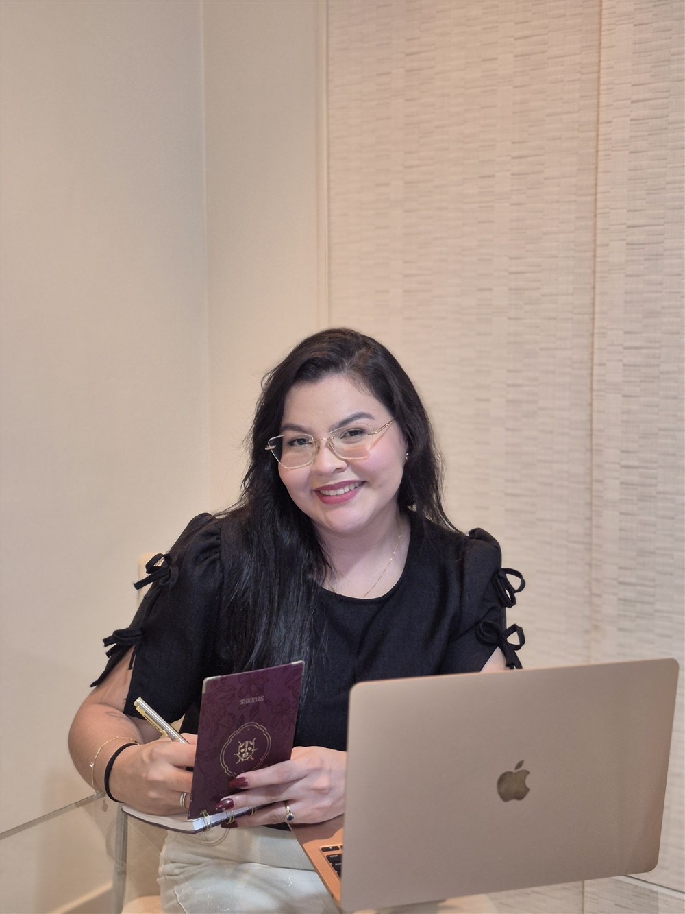 Laura Rocha em atendimento psicológico